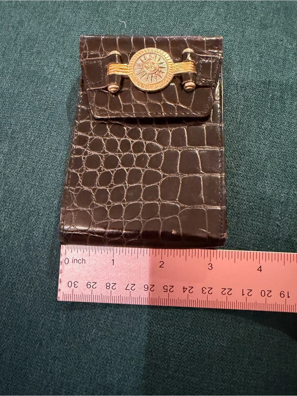Versace croc embossed